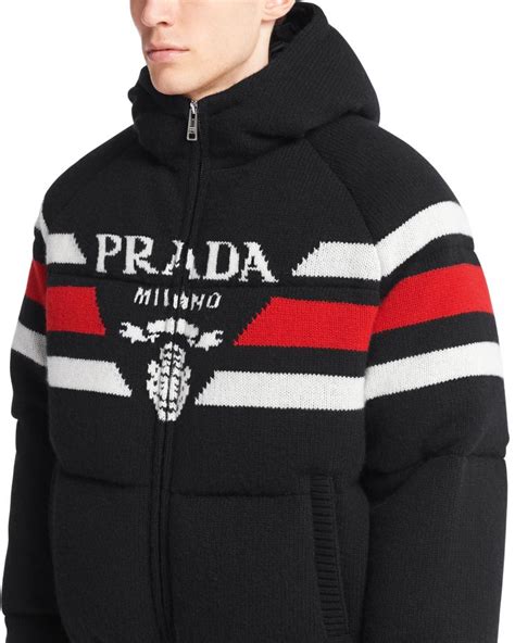 cropped prada jacket|prada cropped cashmere down jacket.